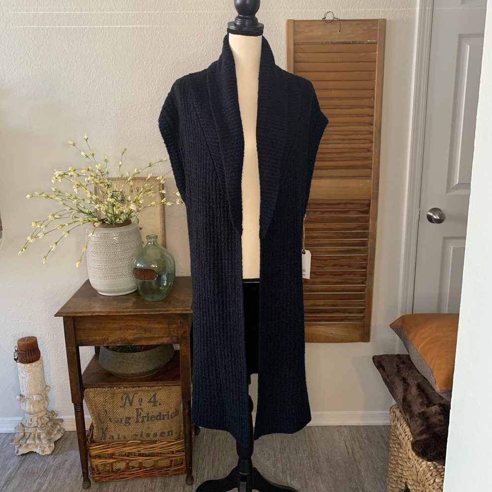 LEITH Long sleeveless Sweater Duster